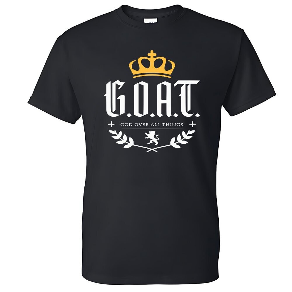 G.O.A.T. God Over All Things Men's T-shirt Christian Jesus Christ T-Shirt